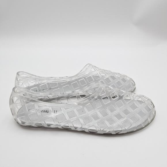 Jeffrey Campbell Jellz Slip-On Flat Shoes Women's Clear Silver Size US8 EU39 - Picture 3 of 12